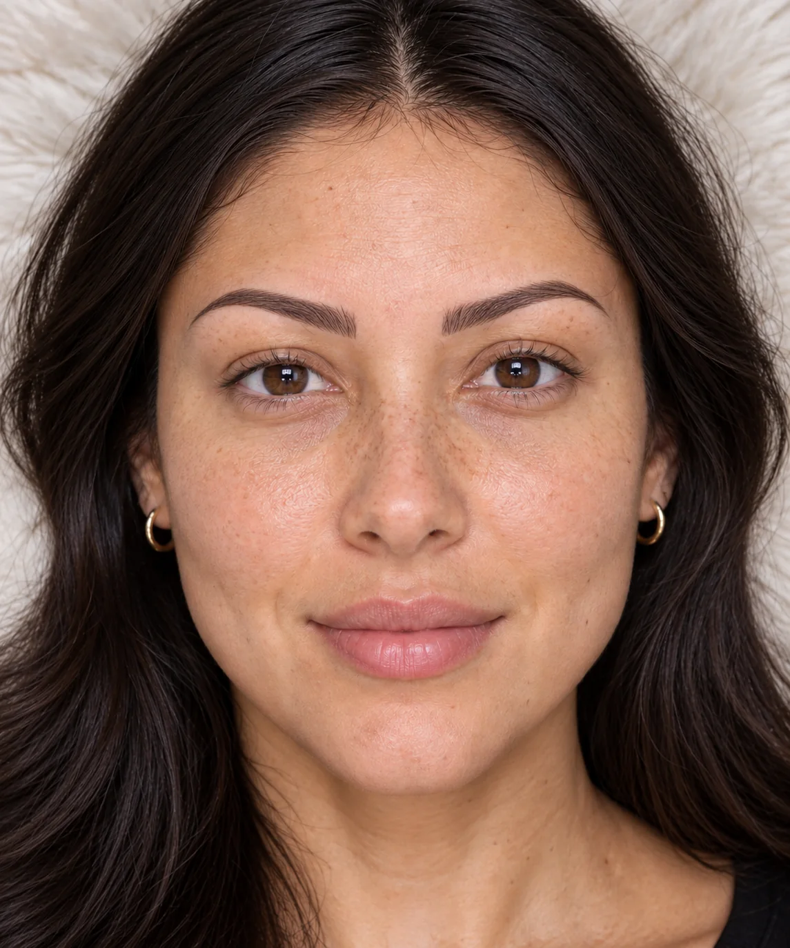 Cejas después del diseño permanente