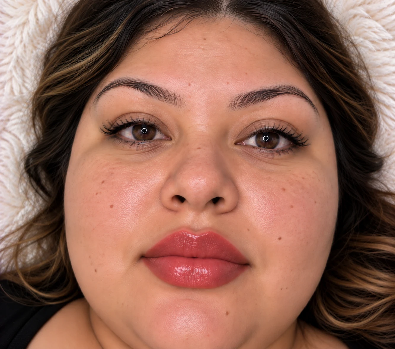 Labios después del lip blush