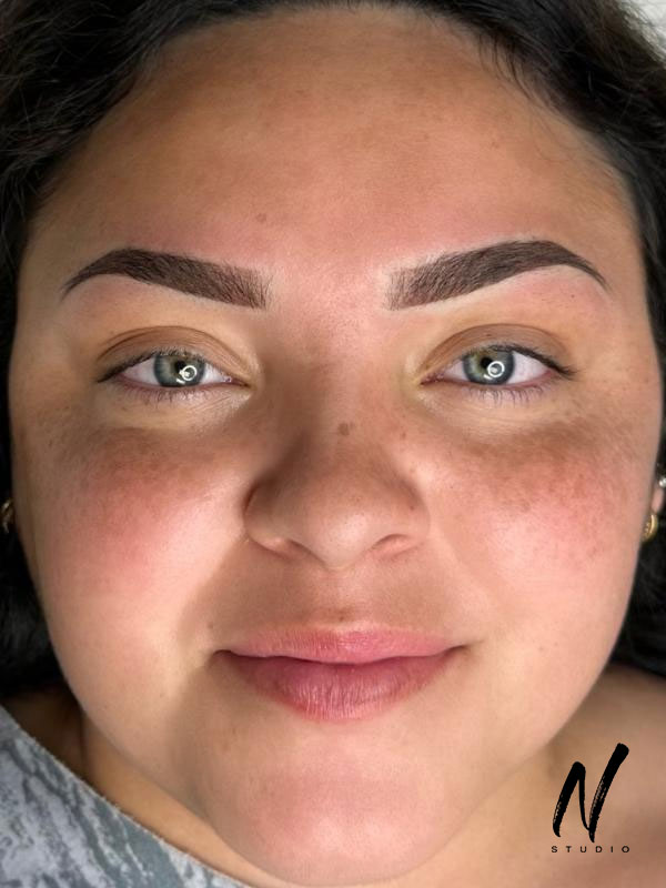 After ombre brows
