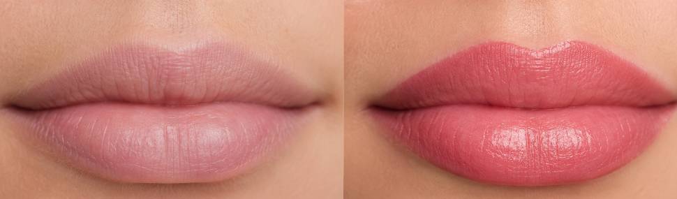 Soft ombre brows permanent makeup result