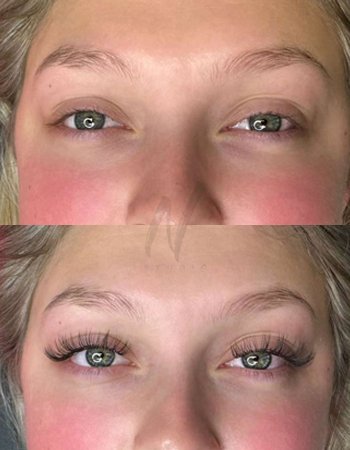 Custom lash extensions at Nessy Studio